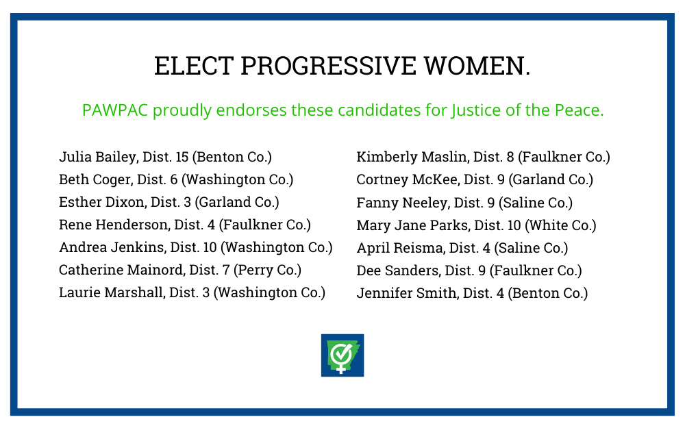 PAWPAC Endorses 18 Candidates for Justice of the Peace